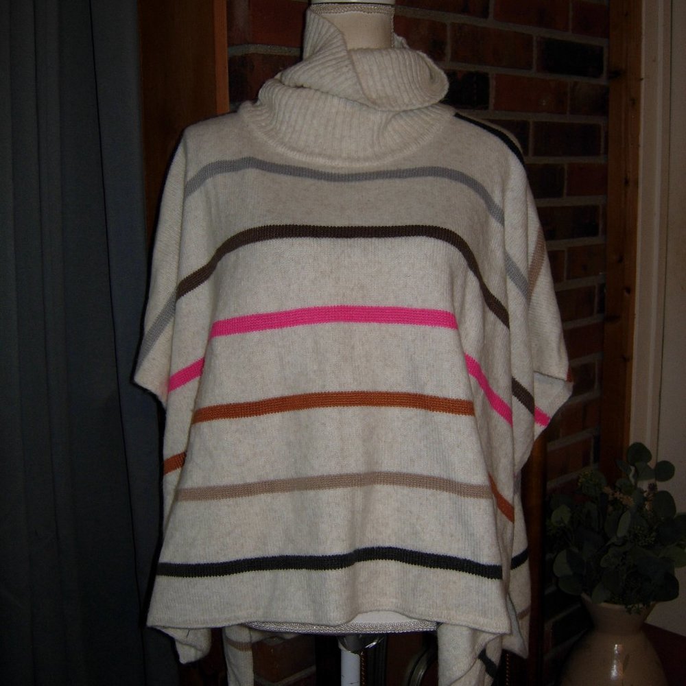 LOFT Multi Stripe Poncho XS/S